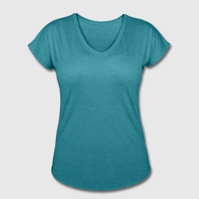 Frauen Tri-Blend T-Shirt mit V-Ausschnitt